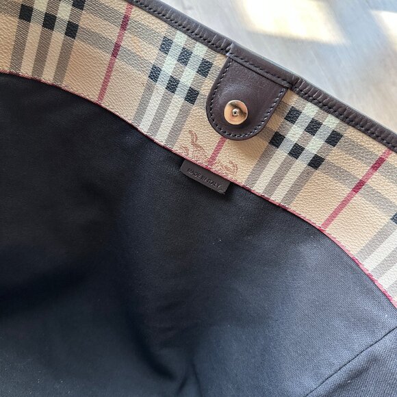 Burberry Canterbury Haymarket Leather Tote Bag - Picture 11 of 16